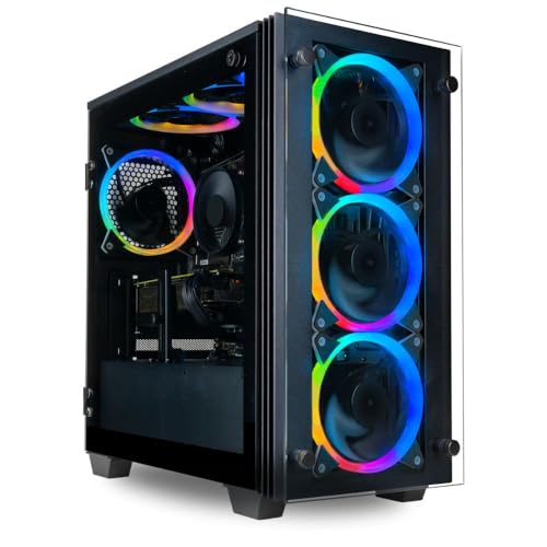 Stratos Micro Gaming Desktop – AMD 6 Core Ryzen 5 5600G, 16GB DDR4 RAM, 512GB NVMe SSD, Integrated Radeon Graphics, WiFi, Windows 11 Home – Business Professional Student Computer