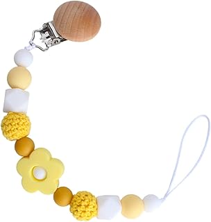 SHOWERORO Mordedor Chupeta Corrente Porta-Chupeta Brinquedo De Dentição Infantil Porta-Mordedor Clipe De Chupeta De Silicone Clipe De Corrente De Chupeta Clipe De Corrente De Mordedor Rosas