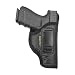 HOUSTON IWB Gun Holster ECO Leather Concealed Carry Soft Material | Suede Interior for Maximum Protection | (Right) (CHP-57G-RH)