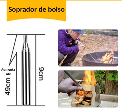 Kit De Sobrevivência Pesca Paracord Serra Lanterna Apito