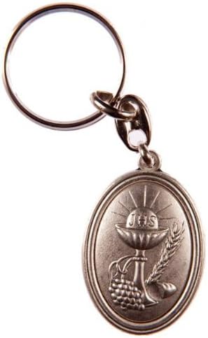 Boys Holy Communion Present. Holy for a Boy. First Holy Communion Medal.Holy Holy Communion Medal.Holy Communion Keyring.
