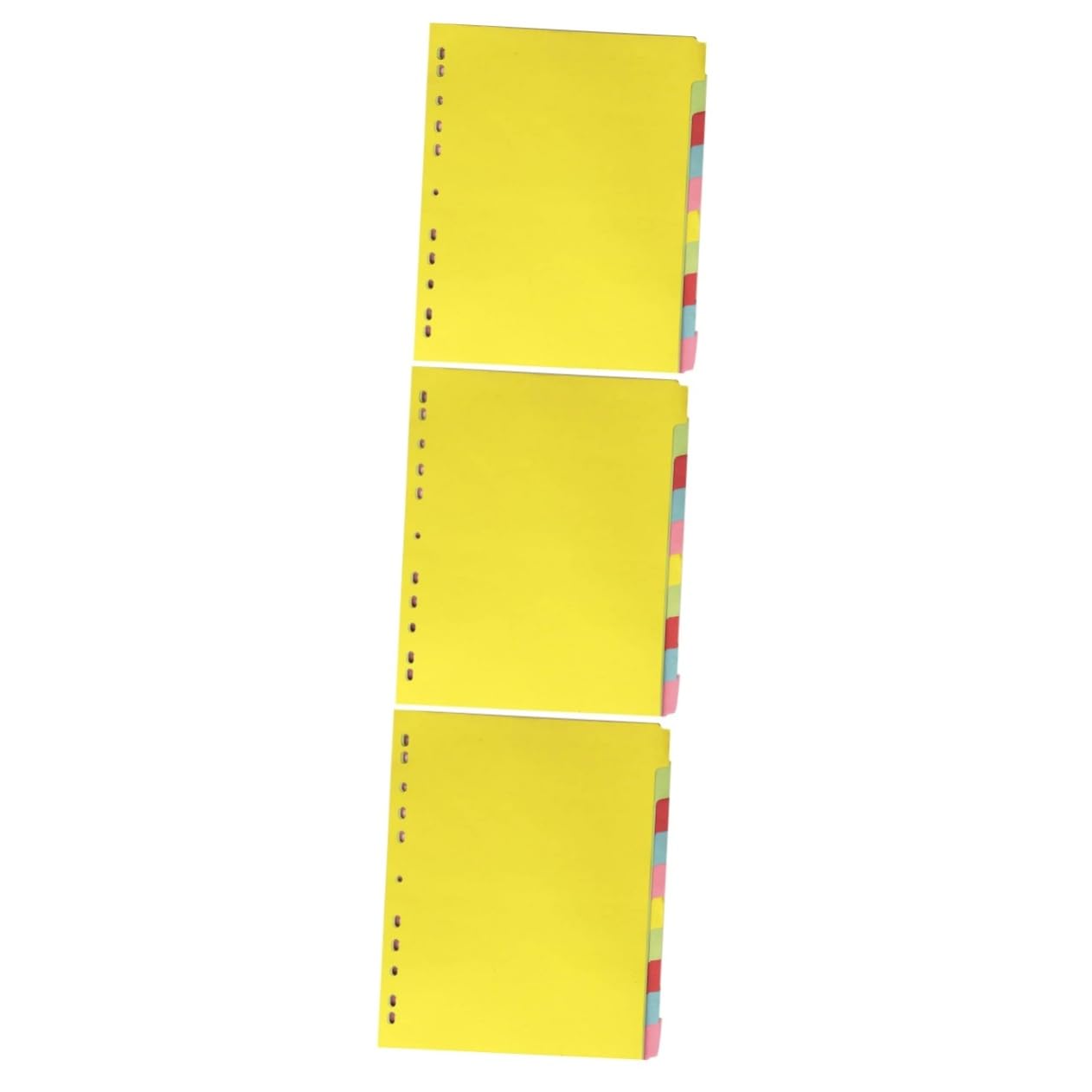 STOBOK 36pezzi Divisori Colorati Con Etichette Per Raccoglitori Separatori Per Documenti Per Organizzazione e Pianificazione Ufficio e Scuola
