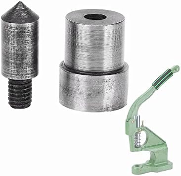 2Pcs Press Punch Machine Tool, Heavy Duty Metal Grommet Eyelet Spring Snap Fastener Button Die for Hand Pressing2.0 mm