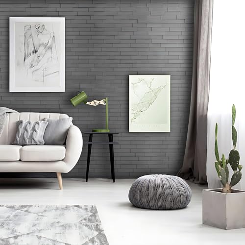 Panel de pared 3D Profhome 705257 gris brillo efecto piedra 2m2 4