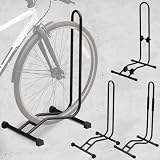 自転車スタンド 1台用 【 選べる3タイプ タイヤ幅～9cmまで対応 】 L字型 20〜29インチ 駐輪スタンド サイクルスタンド 室内 屋外 転倒防止 組立簡単 life_mart (クッションなし)