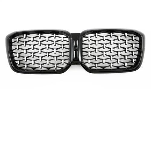 Rejilla delantera para BMW X3 y X4 2022-2024 en acabado negro plata