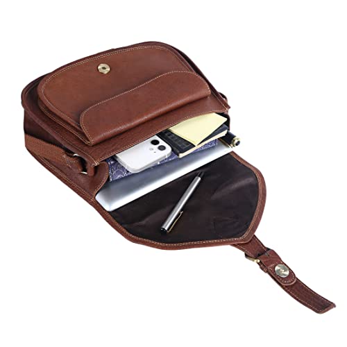 Bolso cruzado de cuero para mujer elegante y práctico miniatura 2