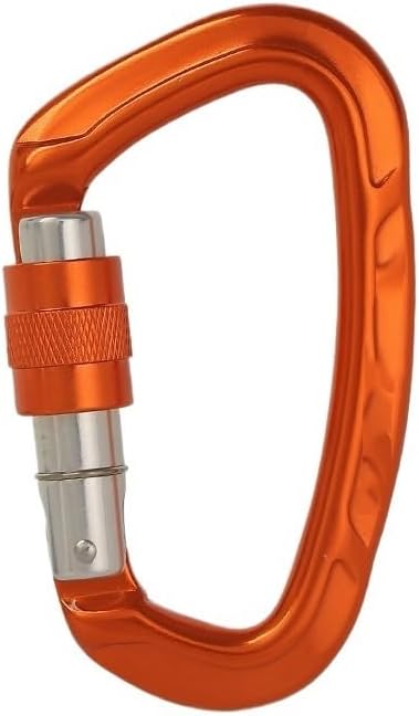 Outdoor Professional Carabiner Lock D-Shape Buckle for Keys Tools Equipment Carabiner(Orange)