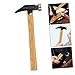 FIXOSHEE Shoe Repairing Hammer Wooden Handle Portable Leather Tack Tool for Shoe Making and Repair Lightweight Design for Easy Use and Storage