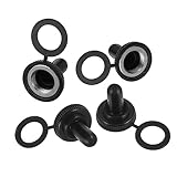 PartyKindom 20pcs 12mm Toggle Cap Waterproof Dustproof Cover Protective Boot for Automotive Switches