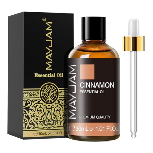 MAYJAM Cinnamon Essential Oil 30ML for Diffuser Aromatherapy Skin Care DIY Candle Soap Making Home Office