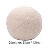 CASAGOOD 12 Inch Round Hugging Pillow Plush Toy Soft Plushies Throw Pillows Kids' First Ball Plush Toys for Home Decor Or Gift for Kids and Lovers (Cream) #3