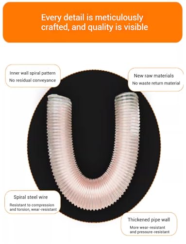 Tuyau flexible en polyuréthane 1m extensible pour évacuation et CVC