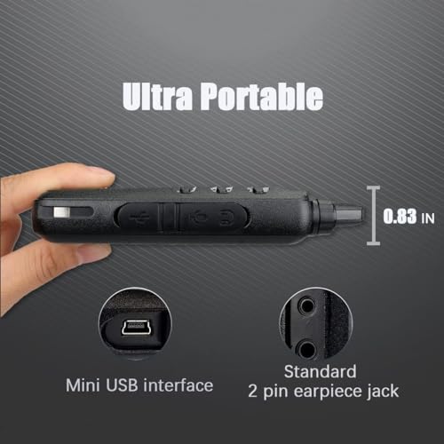 Image of Retevis RT22S Walkie Talkies Rechargeable, Compact 2 Way Radio (2 Pack)