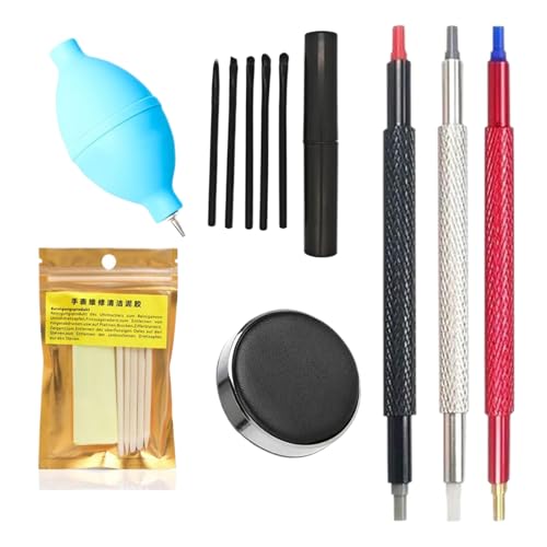 Mivceklw Watch Repair Kits, Wristwatch Maintenance Device, Portable Compact Organizer, Precision Tools for Battery Replacement and Band Adjustment, Watch Electronics Repair 7,2 cm/2,83 in
