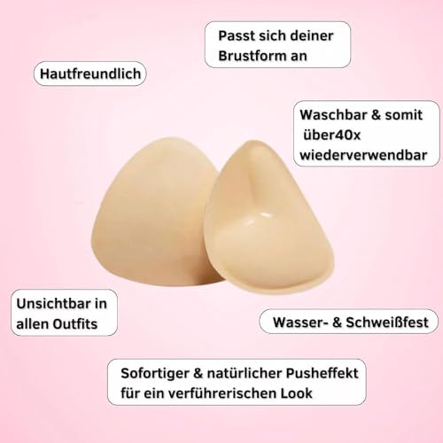 Cache-tétons adhésifs double face Monoka Push Up Pads pour décolleté plongeant - 6
