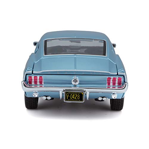 Maisto 1:18 Scale Ford Mustang GT Cobra Jet 68 Model Car (Metallic Blue) - Image 4