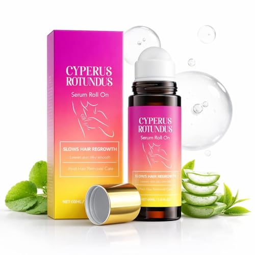 Cyperus Rotundus Serum Roll-On, Ingrown Hair &amp; Razor Bump Treatment, Targets Redness and Irritation Post-Hair Removal, Underarm Care Roll-On Serum, Sensitive Skin, Non-Greasy (1PCS)