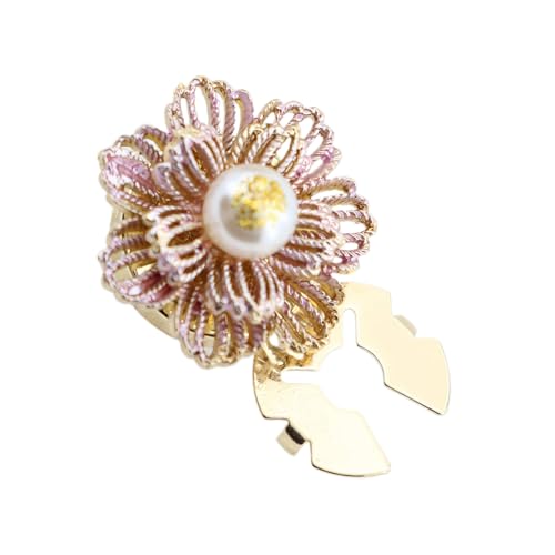Fundas de botones - Broches de flores de perlas metálicas de 1,75 cm | Fundas de botones decorativas para ropa de boda, camisa, blusa, jeans, artesanales y access