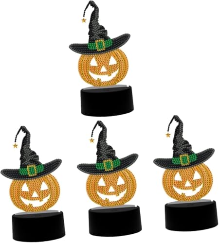 ZLKJHSHOP 4pcs Lamp Outdoor Table Decor Fireplace Pumpkin Lantern Halloween Lantern Halloween Decor Decorations