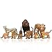 Kimicare 20PCS Safari Animals Figures Toys, Realistic Plastic Animals Figurines, African Zoo Wild Jungle Animals Playset with Elephant Giraffe Lion Tiger, Birthday Gifts for Kids Boys Girls