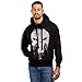 Marvel Herren Punisher Skull Kapuzenpullover, Schwarz, L (2er Pack)