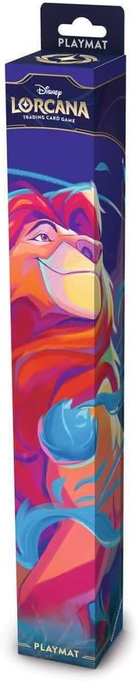 Ravensburger Disney Lorcana TCG Playmat Featuring Mufasa – Ruler of Pride Rock | Protects Cards | Versatile Game, Desk, or Mouse Pad | Durable Non-Slip Surface | Suitable for Ages 8+