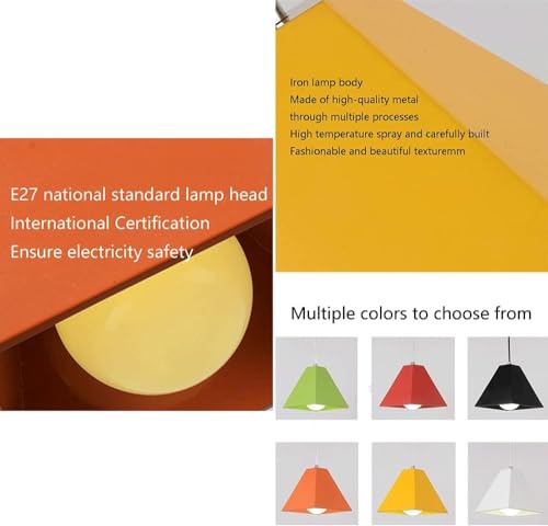 Plafonnier géométrique en fer forgé industriel avec éclairage LED intégré - 2