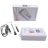 TOPXCDZ WS2811 WS2813 WS2815 WS2812 WS2812B Led Pixels Strip SP107E Music Bluetooth RGB Led Controller Suit for LED Strip,Matrix Panel,Module Buli-in Mic/AUX Input DC5V-24V