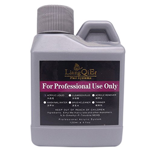 Ships From CA, USA. 1PCS Acrylic Liquid Monomer Nail Art System For Acrylic Powder Dust Nails Tips Art 120ml 4 fl oz (B)