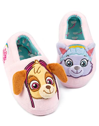 Chaussons fille Pat Patrouille rose pantoufles enfant oreilles 3D Everest Skye