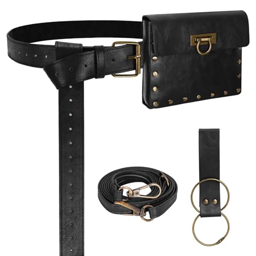 Renaissance Belt Pouch Medieval Pirate Costume Accessories Set for Cosplay