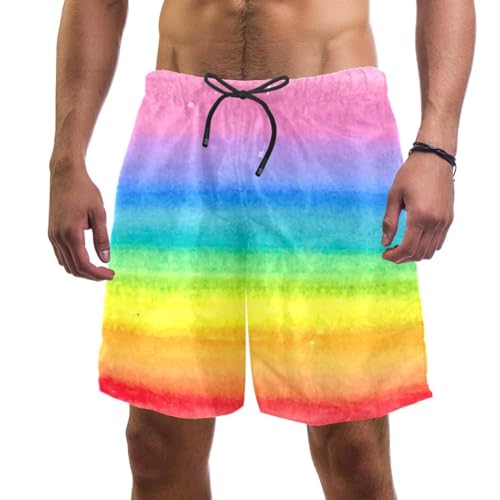 Short de bain homme aquarelle aux finitions soignées pour l'été