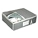 China Cup Storage Chest - Deluxe Quilted Microfiber (Light Gray) (13