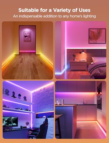 Smart LED Neon Rope Light for Wall DecorationHomeController with Music Sync control