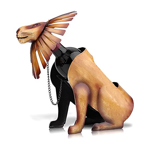 Soporte para botellas con diseño animal de hierro miniatura 1