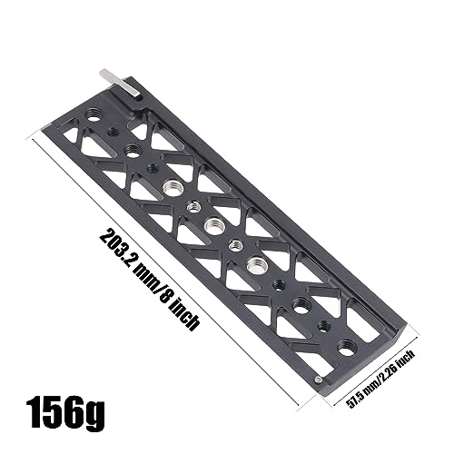 FOTGA 8" Dovetail Bridge Plate Bottom Tripod Baseplate Lightweight Base Plate Mount for Tilta Standard Camera Cage - Image 3