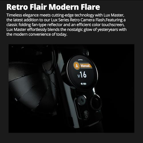 Ficha técnica GODOX Lux Master Retro Flash Touch Screen TTL HSS Flash 2.4G Wireless Compatible Godox X3 X2 XPROII Trigger CCT 6000K±300K S1 S2 Optical Control para Canon Nikon Sony Olympus Hasselblad Camera - Fernando Cortés