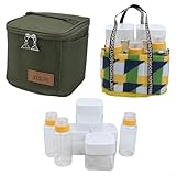 Photo Gallery babominimer set di barattoli per condimenti da campeggio con 7 bottiglie per spezie in pet e borsa per il trasporto oxford 600d, kit portatile per esterni, per escursioni, campeggio, picnic, (colore Photo Gallery babominimer set di barattoli per condimenti da campeggio con 7 bottiglie per spezie in pet e borsa per il trasporto oxford 600d, kit portatile per esterni, per escursioni, campeggio, picnic, (colore
