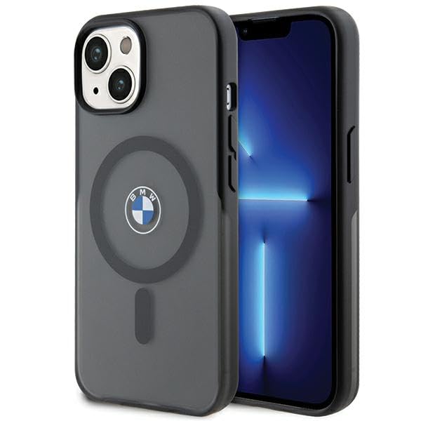 CG MOBILE BMW BMHMP15MDSLK Coque pour iPhone 15 Plus / 14 Plus 6,7" Noir Coque Rigide Signature IML
