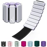 Sportneer Wrist & Ankle Weights for Women Men - 1 Pair (1 lb/2 lb Each) | Adjustable Weighted Bracelet Silicone Bangles for Yoga, Dance, Pilates, Cardio, Aerobics, Gym, Pool Exercises and Jogging (Rhino Grey, 1 LB x 2)