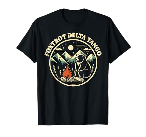 Foxtrot Delta Tango Bear Bonfire Camp Resist Protest Women T-Shirt