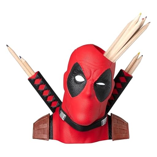 Lapicero DeadPool y Wolverine - Figura Deadpool Marvel, Portalapices escritorio 3D - Organizador escritorio | Accesorios escritorio, Licencia Oficial | Ya disponible en tu tienda friki favorita! En mundofriki.es!