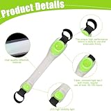 Funmo LED-Leuchtbänder für Haustiere, USB Aufladbar Sicherheits LED Leuchthalsband Hunde mit Klettverschluss, Einfach an Halsband Leine und Geschirr zu Befestigen, Wasserdicht LeuchtendNacht Outdoor