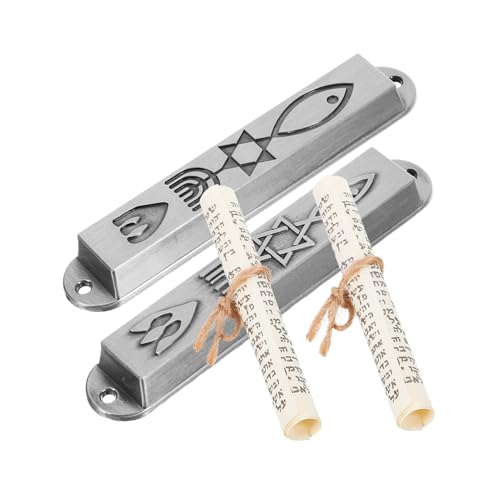 Mezouzah en métal décorative Cabilock pour porte juive lot de 10 pièces