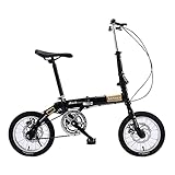 [Fácil de usar]: esta bicicleta plegable es conveniente para transportar y almacenar, y es adecuada para la escuela, el trabajo, viajes cortos, etc.