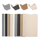 PATIKIL 40x16 Buchbindetuch, 4 Stück Buchumschlag Buchbindetuch Buchbindereparaturtuch Buchbindetuch für Buchbinden Buchkunst Nähen DIY Handwerk, Schwarz/Grau/Braun/Beige