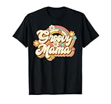 Retro Groovy Mama Family Birthday 60s 70s Hippie Costume T-Shirt