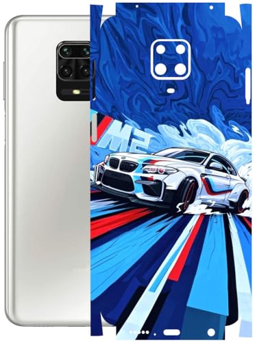 Image of AtOdds - Full Body Back Screen Guard Protector Film - Lamination Wrap Skin Sticker Compatible with REDMI Note 9 PRO MAX | Scratchproof Matte Finish (BWM)