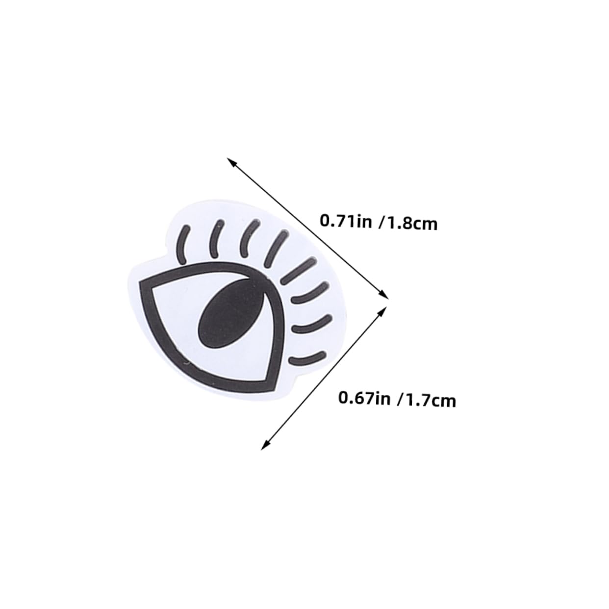 KICHOUSE Sticky Googly Eyes Adhesive Craft Wiggle Eyes for DIY Projects Toys Home Decor Self-Adhesive Craft Stickers